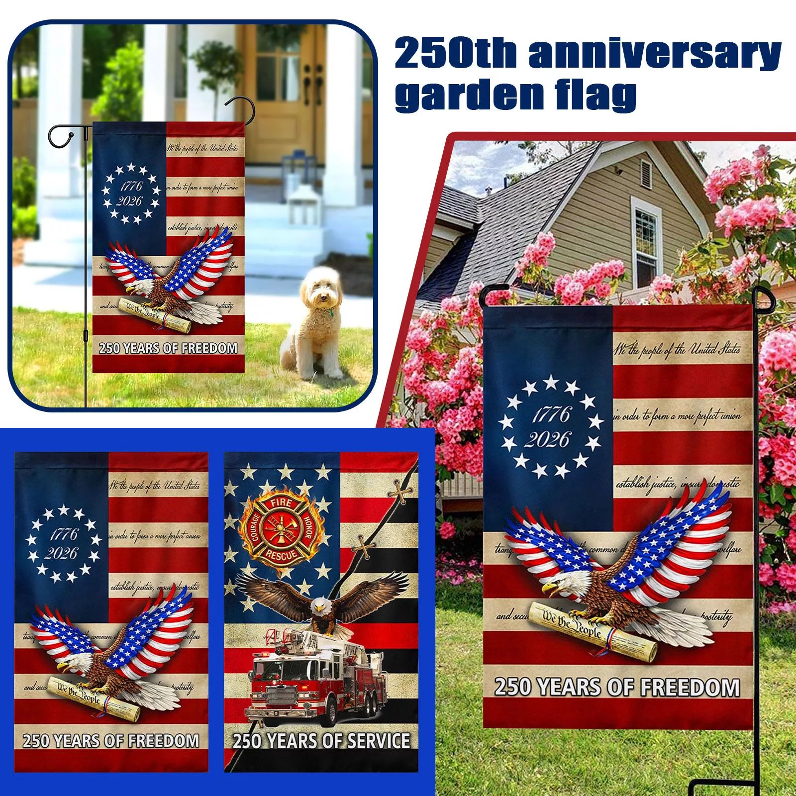 Садовый флаг 0-й годовщины — для участок — фото 5
