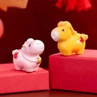 Миниатюрные фигурки лошадей Модель лошади из смолы Миниатюрный сказочный сад Моховый — для декор — фото 2