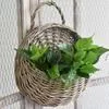 Настенная плетеная ротанговая корзина — для декор