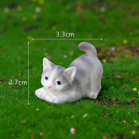 1 шт. DIY Микро-ландшафт Домашний Декор Смоляной Кот Украшение Котёнок Фигурка — для декор