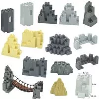 Конструктор MOC Строительные Блоки Строительство Каменная Панель 6082 6083 23996 — для участок — фото 2