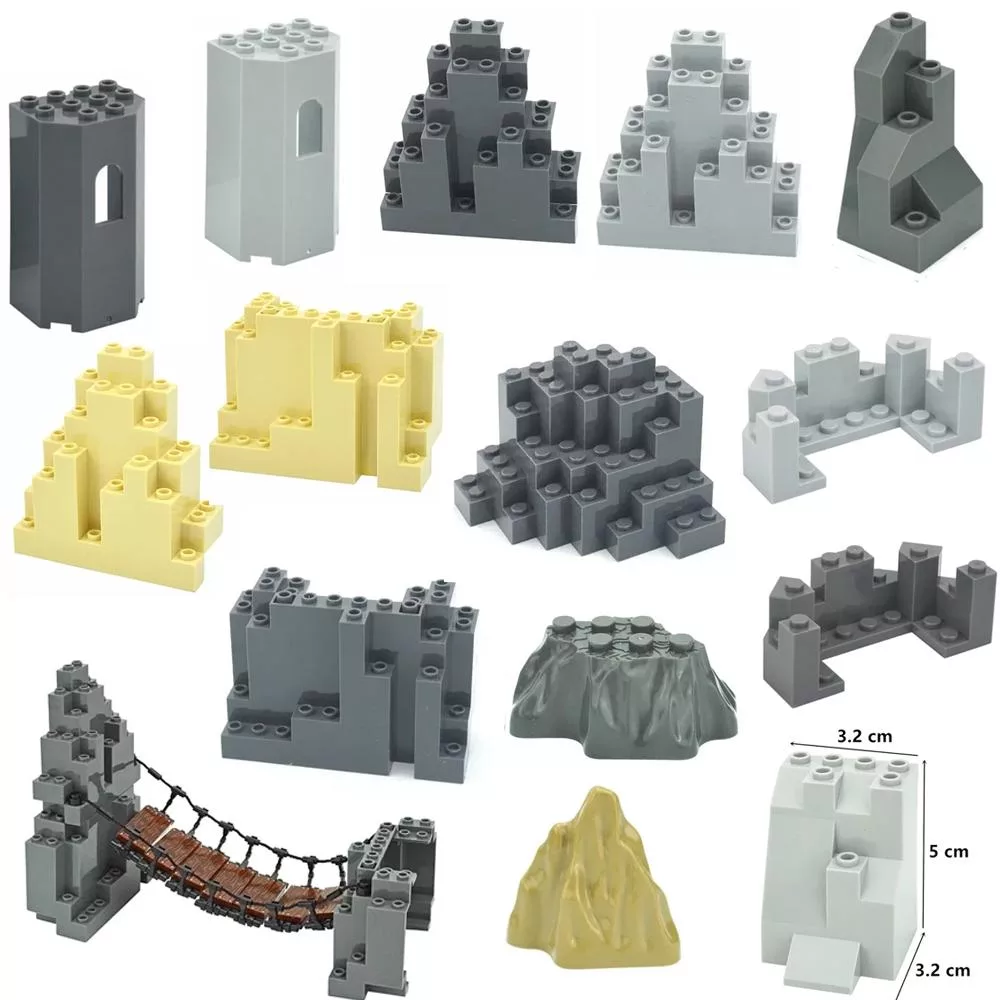 Конструктор MOC Строительные Блоки Строительство Каменная Панель 6082 6083 23996 — для участок — фото 4