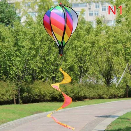 Воздушный шар с горячим воздухом Wind Spinner Rainbow Hanging Wind Twister Уличная — для участок