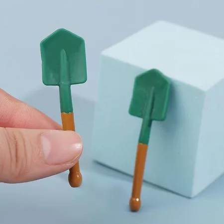 1:12 Миниатюрная лопата для кукольного домика — для инструмент