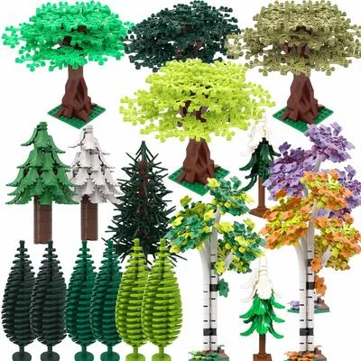 Конструктор MOC DIY Сад Джунглей и Дерево - Кирпичики для Ландшафта Двора — для участок — фото 3