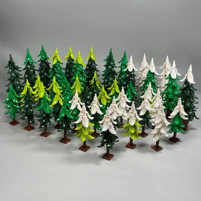 Конструктор MOC DIY Сад Джунглей и Дерево - Кирпичики для Ландшафта Двора — для участок — фото 8