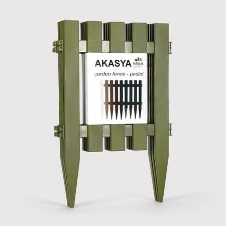 Заборчик садовый Polimod akasya зеленый 4шт — для участок
