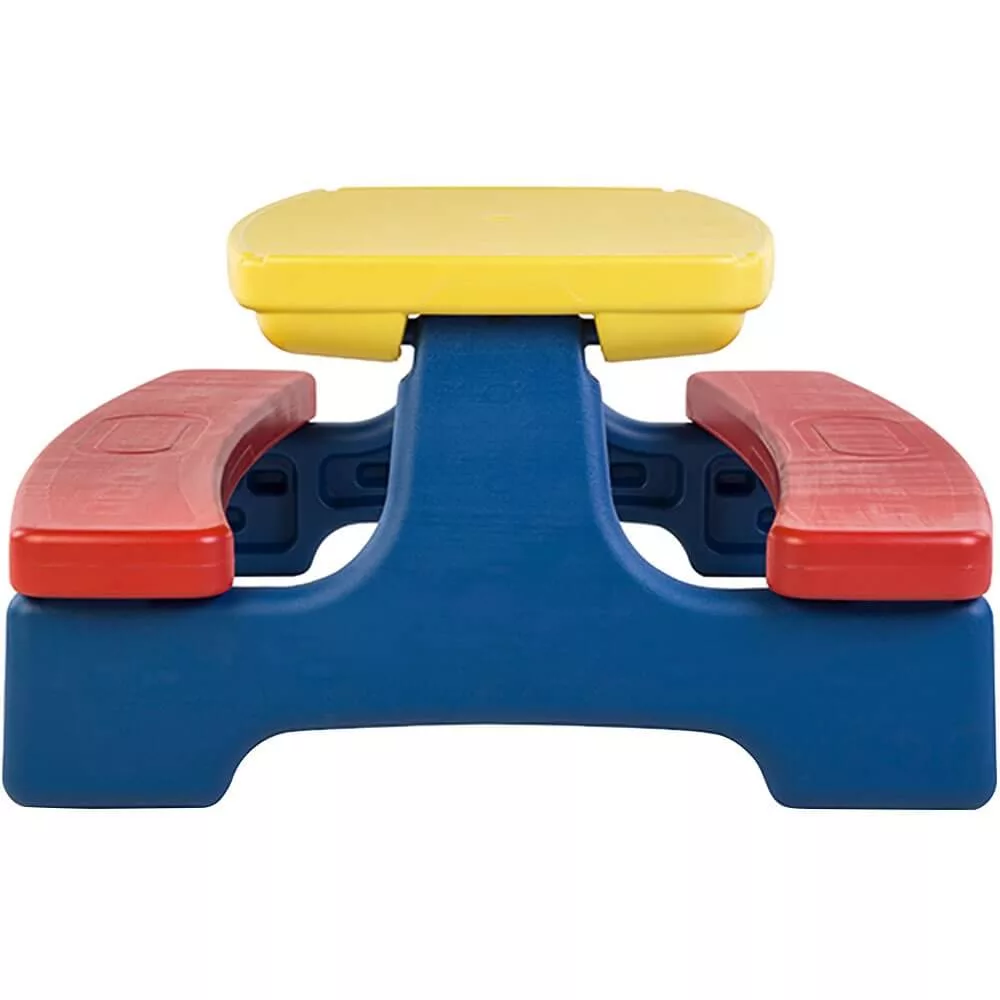 Стол садовый с лавочками UNIX Kids Garden жёлтый (PTGARDTB100) — для хранение — фото 3