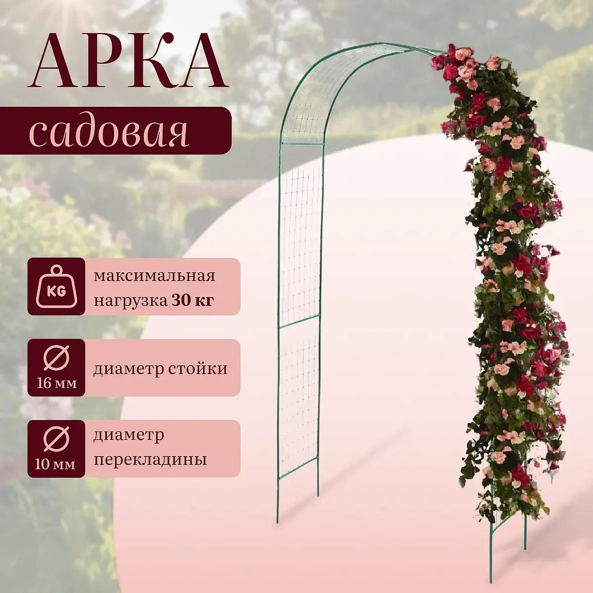 для вьющихся растений — для участок