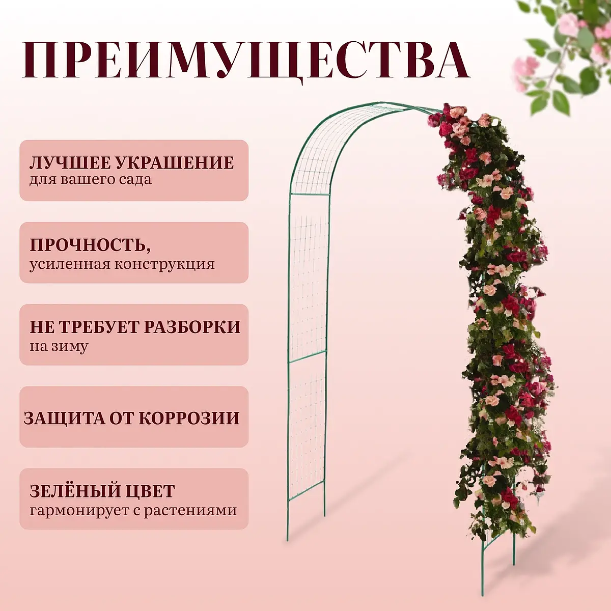 для вьющихся растений — для участок — фото 2