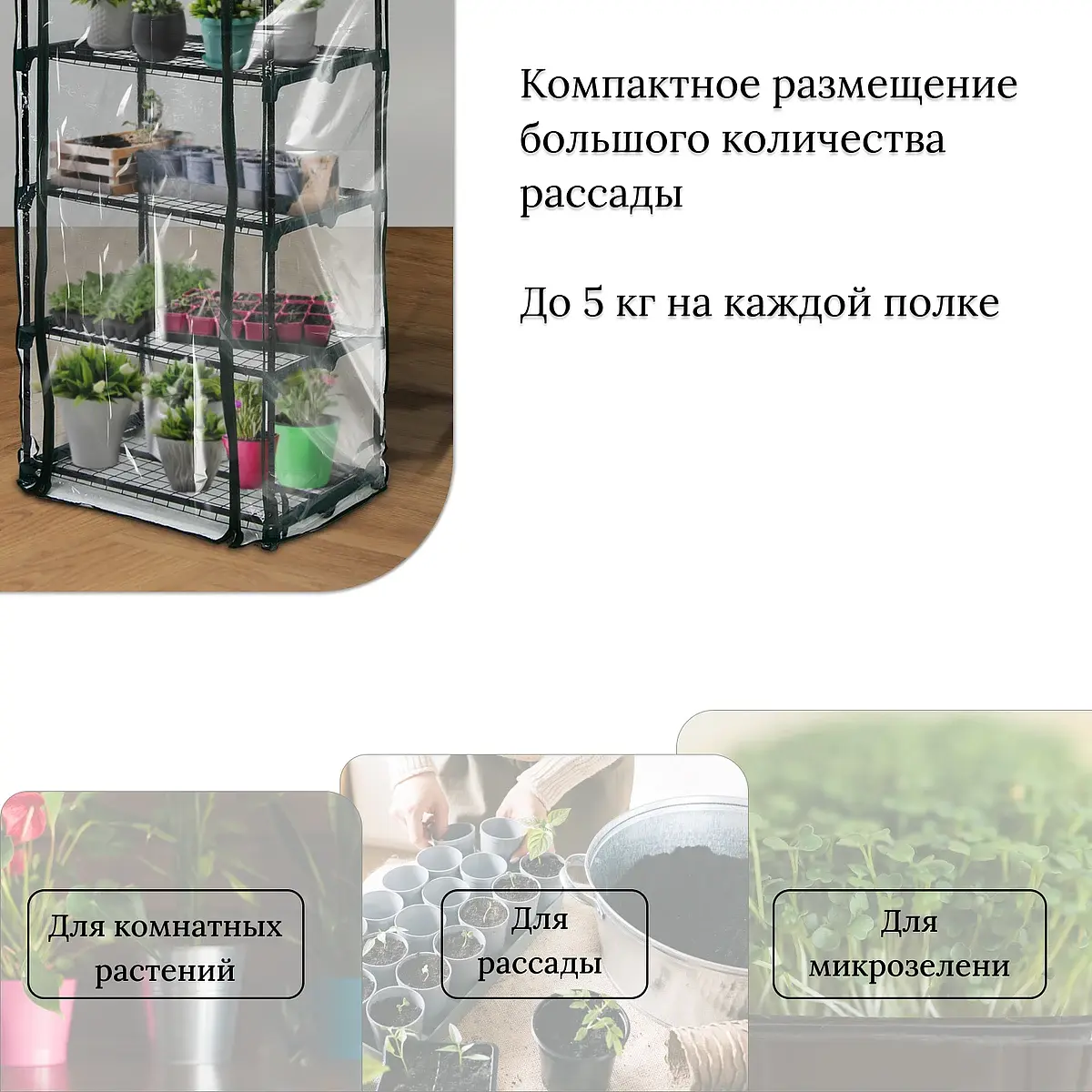 Парник-стеллаж для рассады — для теплица — фото 7