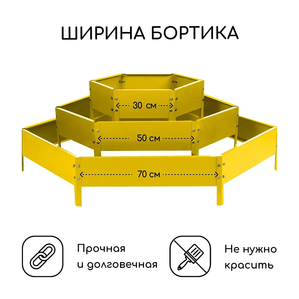 высота бортика 45 см — для теплица — фото 2