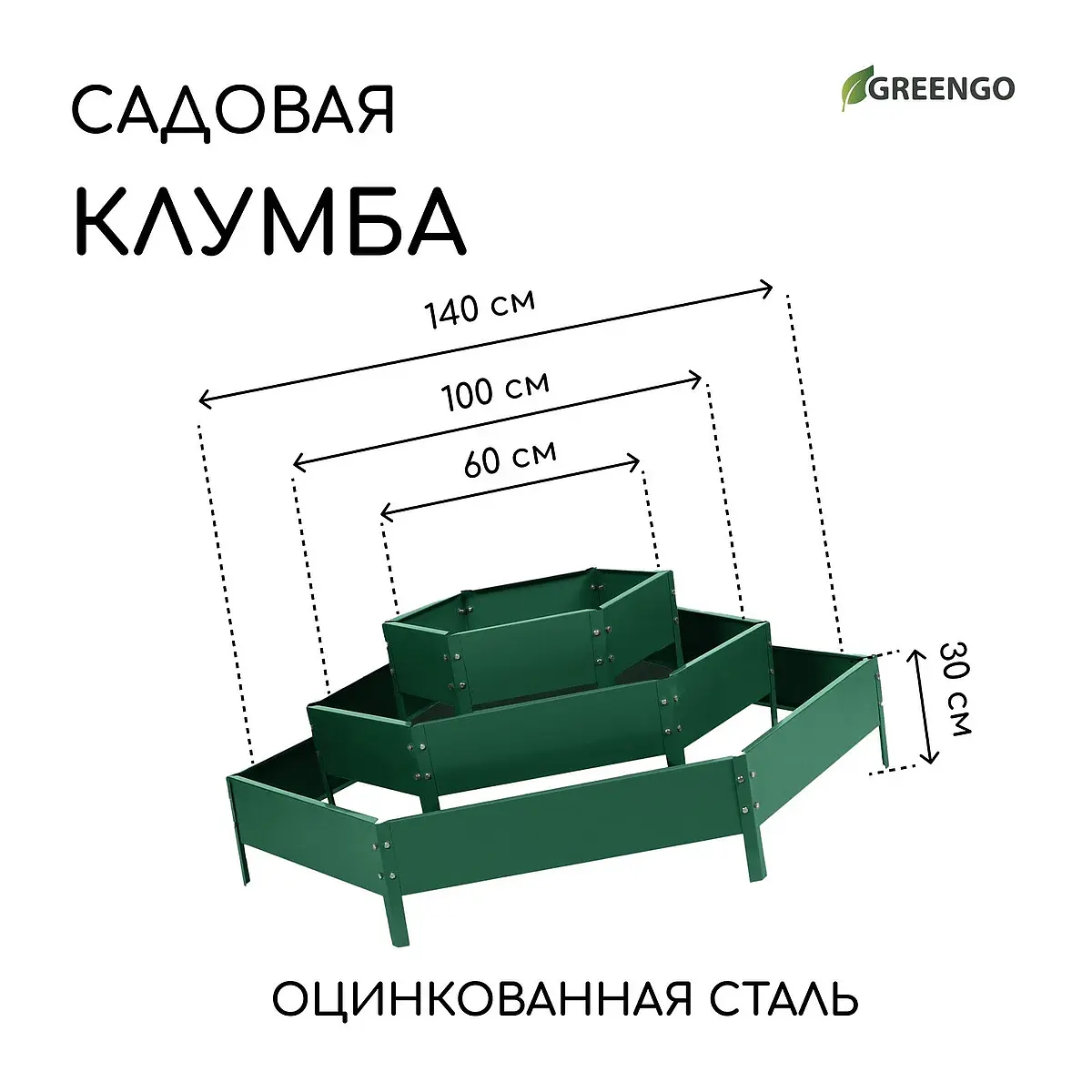 высота бортика 45 см — для теплица