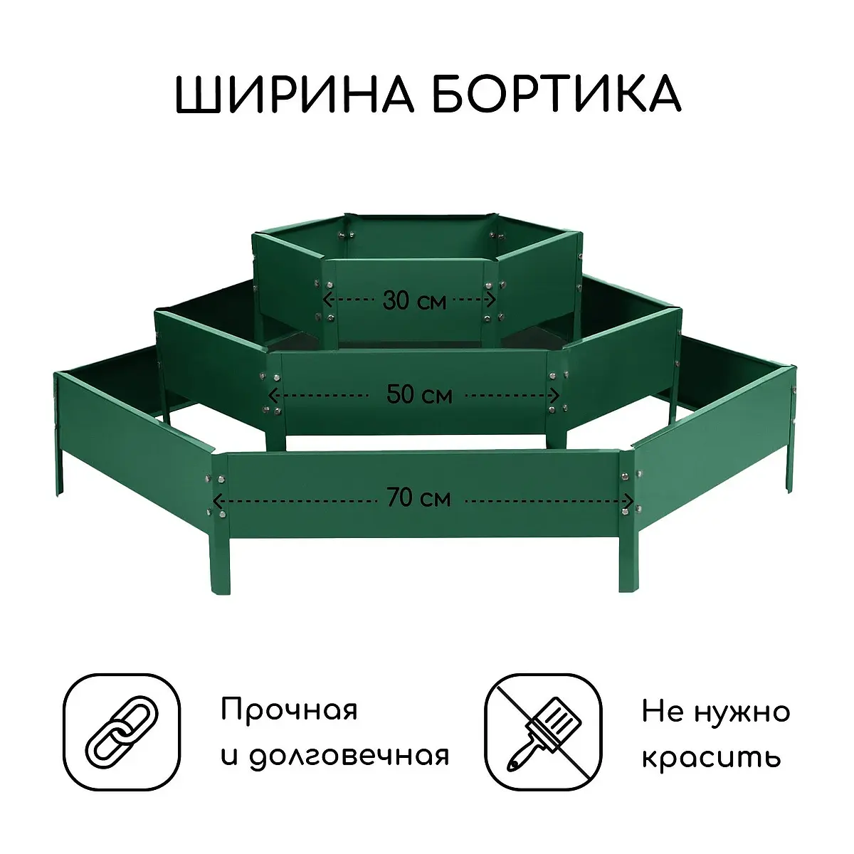 высота бортика 45 см — для теплица — фото 2