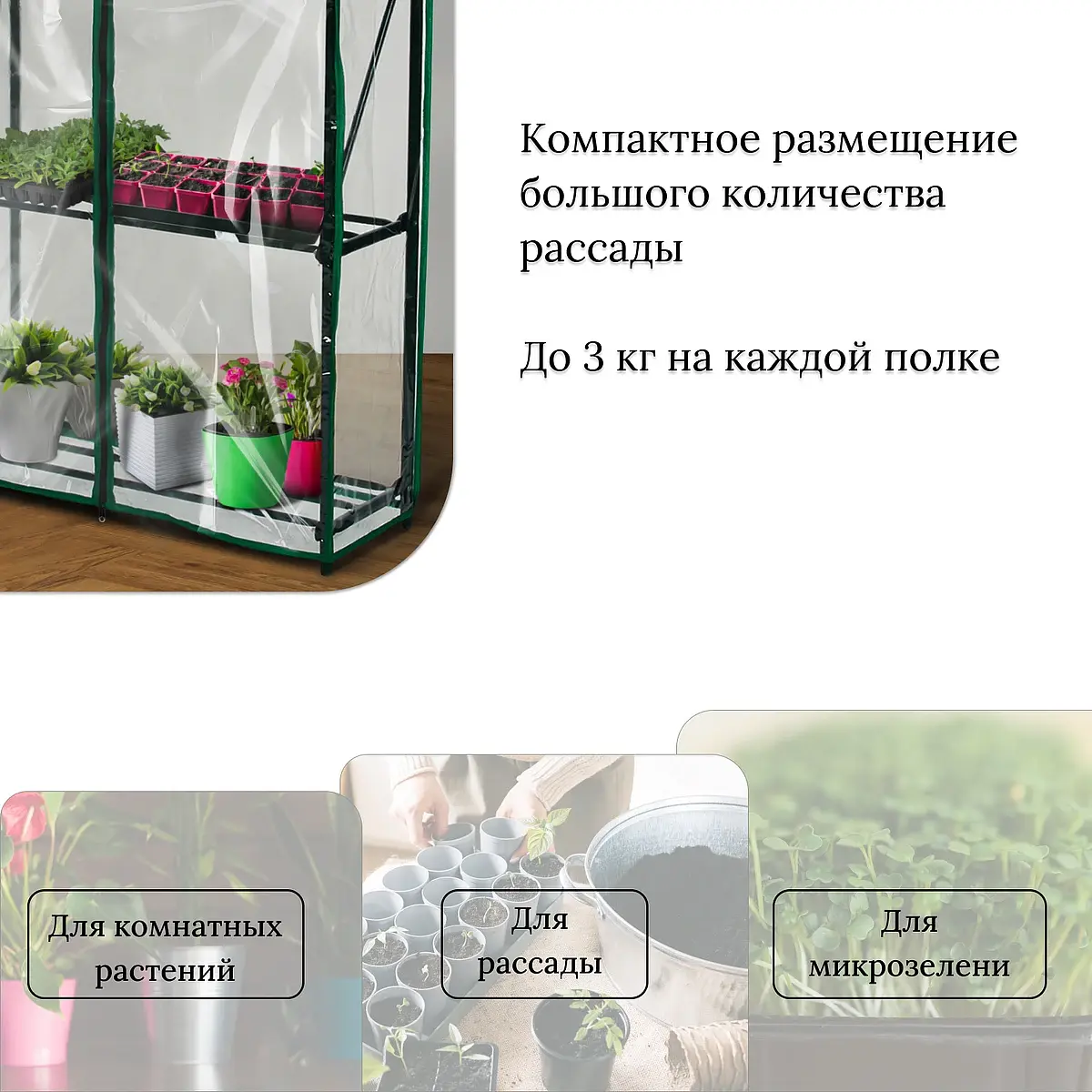 Парник-стеллаж для рассады — для теплица — фото 7