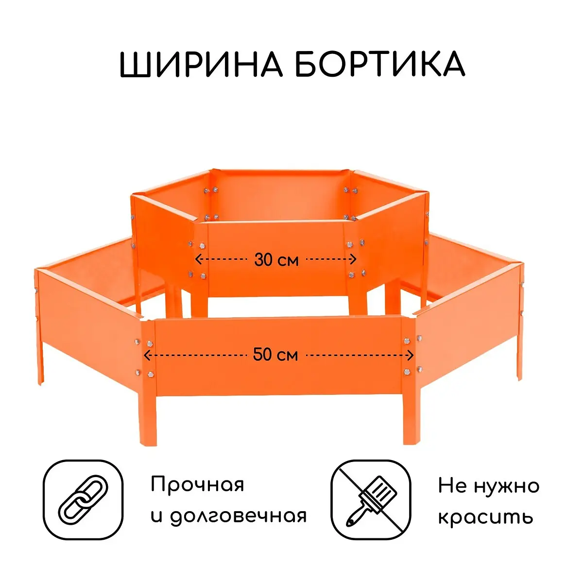 высота бортика 30 см — для теплица — фото 2