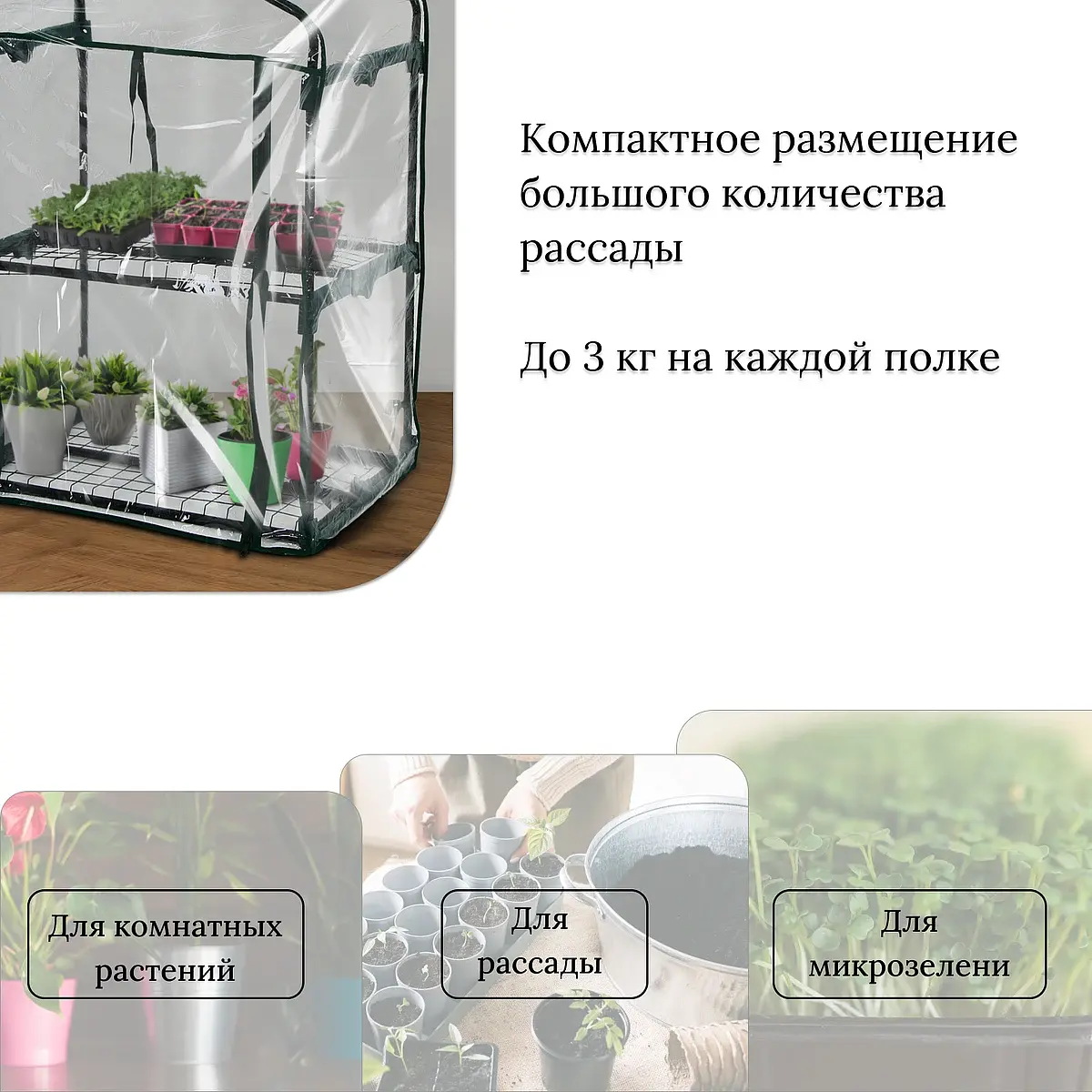 Парник-стеллаж для рассады — для теплица — фото 7