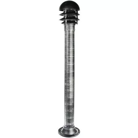 Светильник напольный садовый Amber Lamp 8067 черное серебро — для участок
