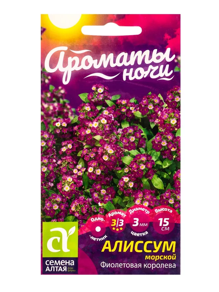 Семена цветов Алиссум «Фиолетовая Королева» — для огород — фото 3