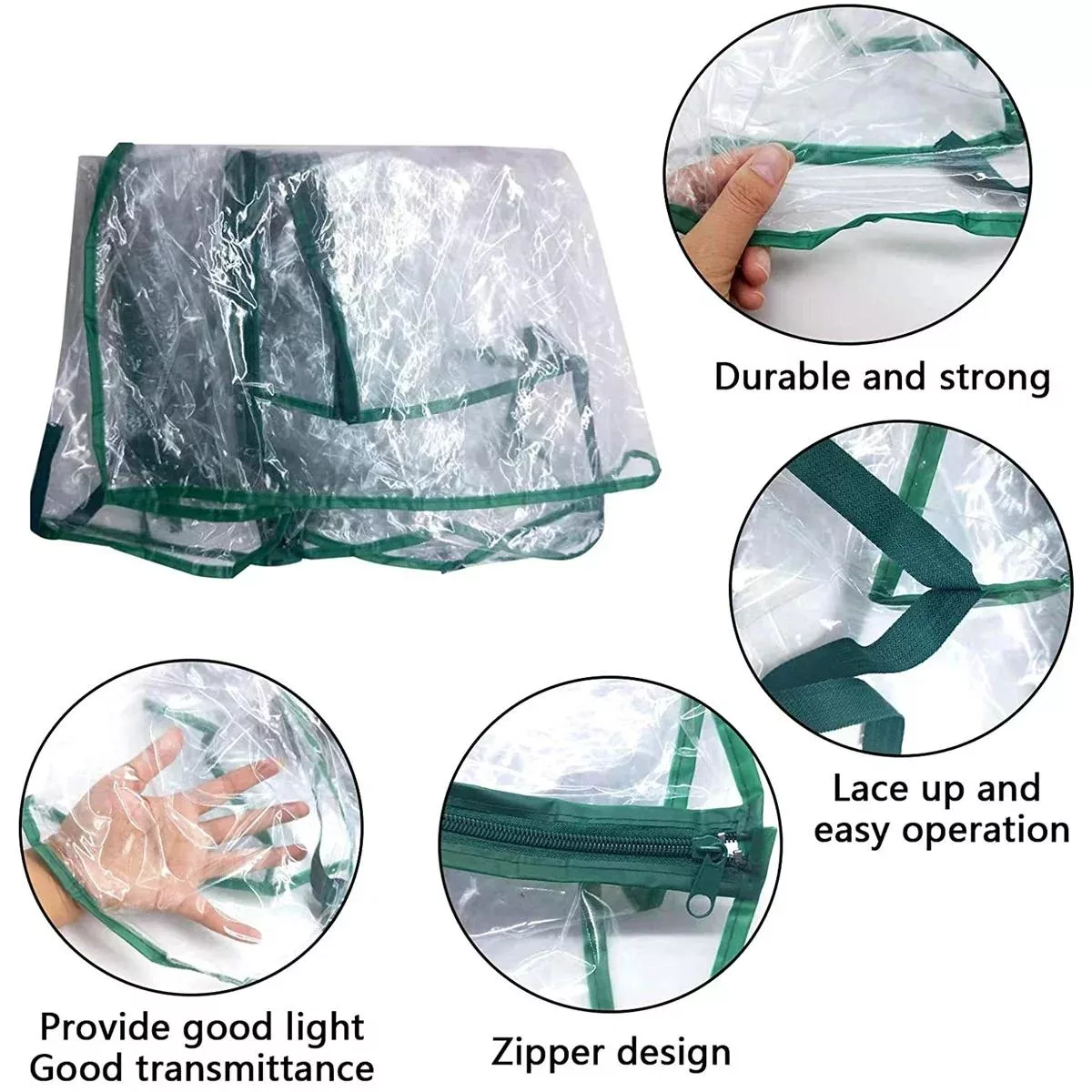 ПВХ Пластиковая Мини-Теплица Многоуровневая Сумка для Рассады Парник с Чехлом — для теплица — фото 5