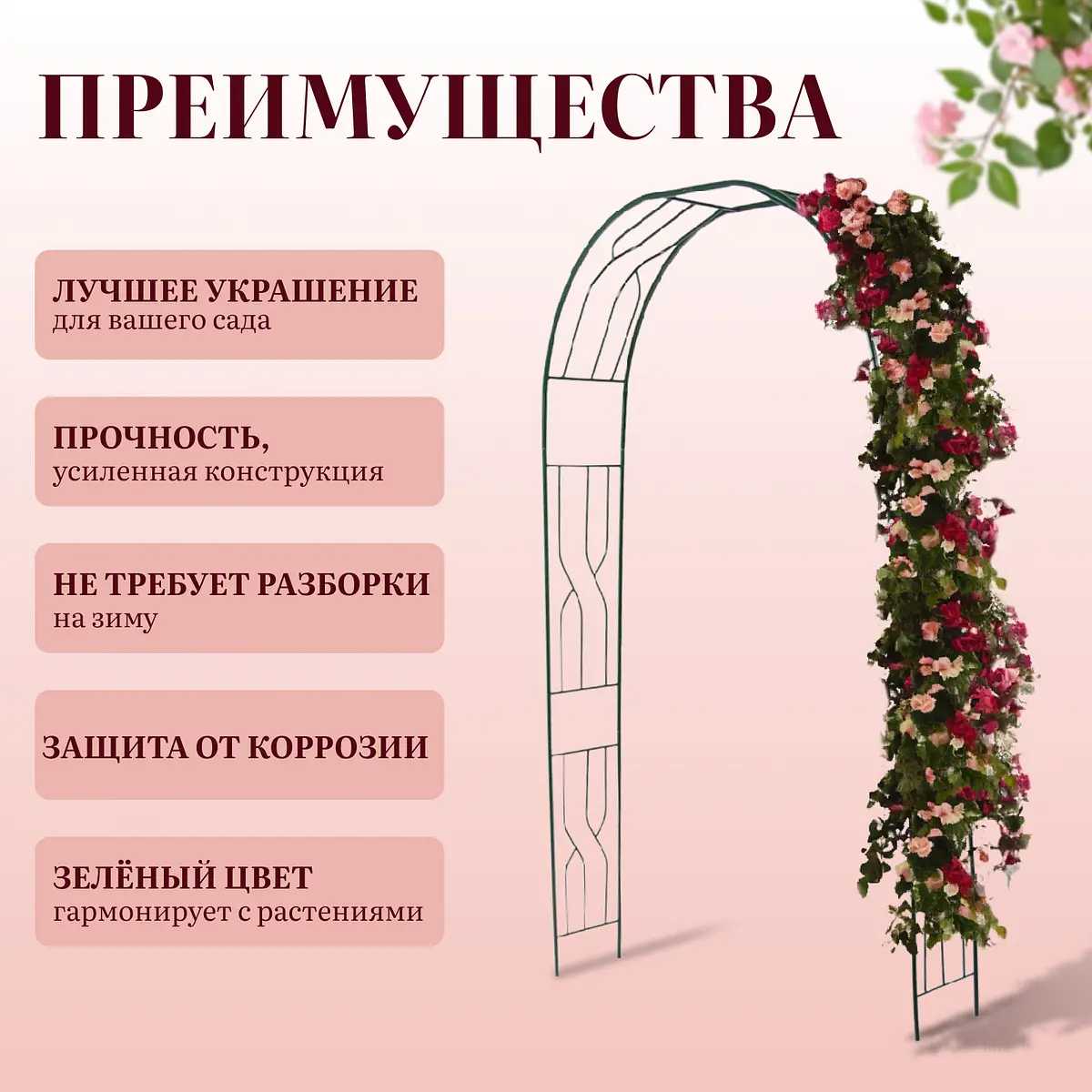 для вьющихся растений — для участок — фото 2