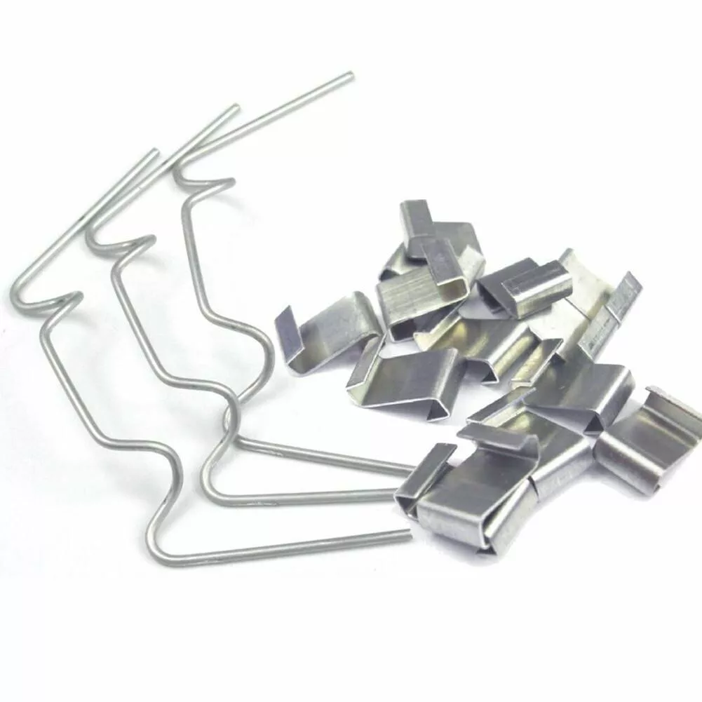 Аксессуары Клип Сад Стекло Теплица Остекление Гвоздь 50pcs x Z Clips+50pcs x W — для теплица — фото 4